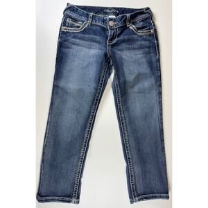 Maurices Juniors Capri Jeans Size 1/2 Blue Wash‎ Cropped